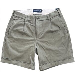Abercrombie and Fitch NWT Pleated Chino Olive Stretch 7” Shorts Men’s Sz 29